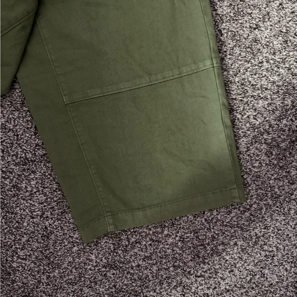 Pilcro Olive Wide-Leg Pants - Picture 3 of 5